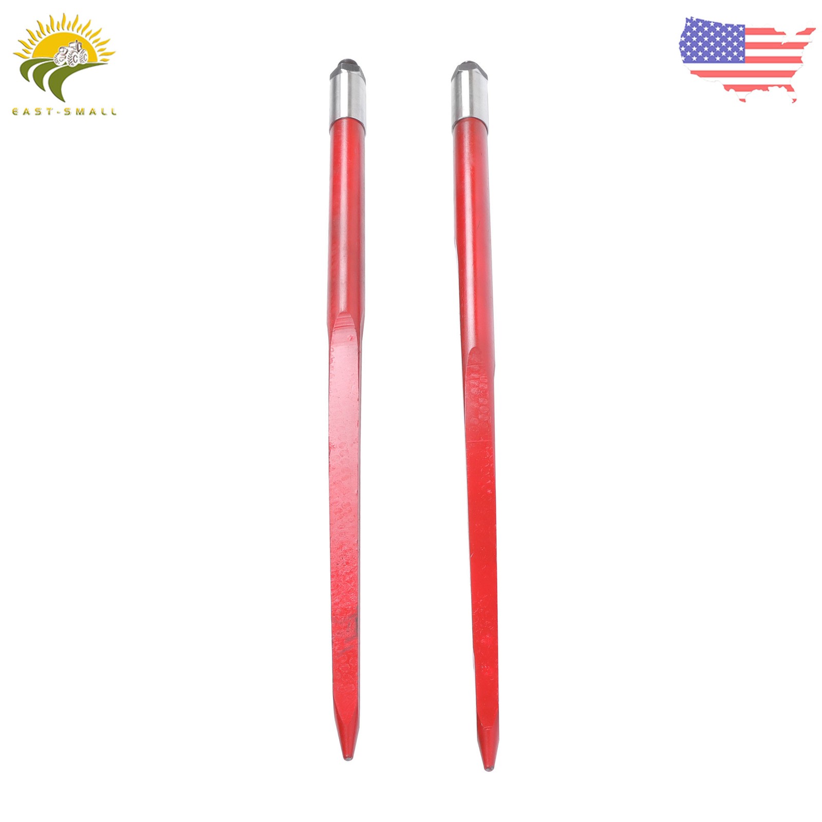 1 Pair Hay Spear 43" Bale Spear 3000 lbs Capacity Quick Attachments For Tractor