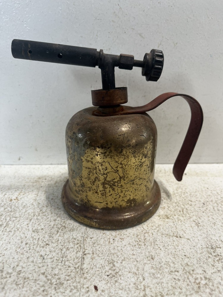 - Gas Torch Dunlap Brass Vintage Hand Tools Untested Antique
