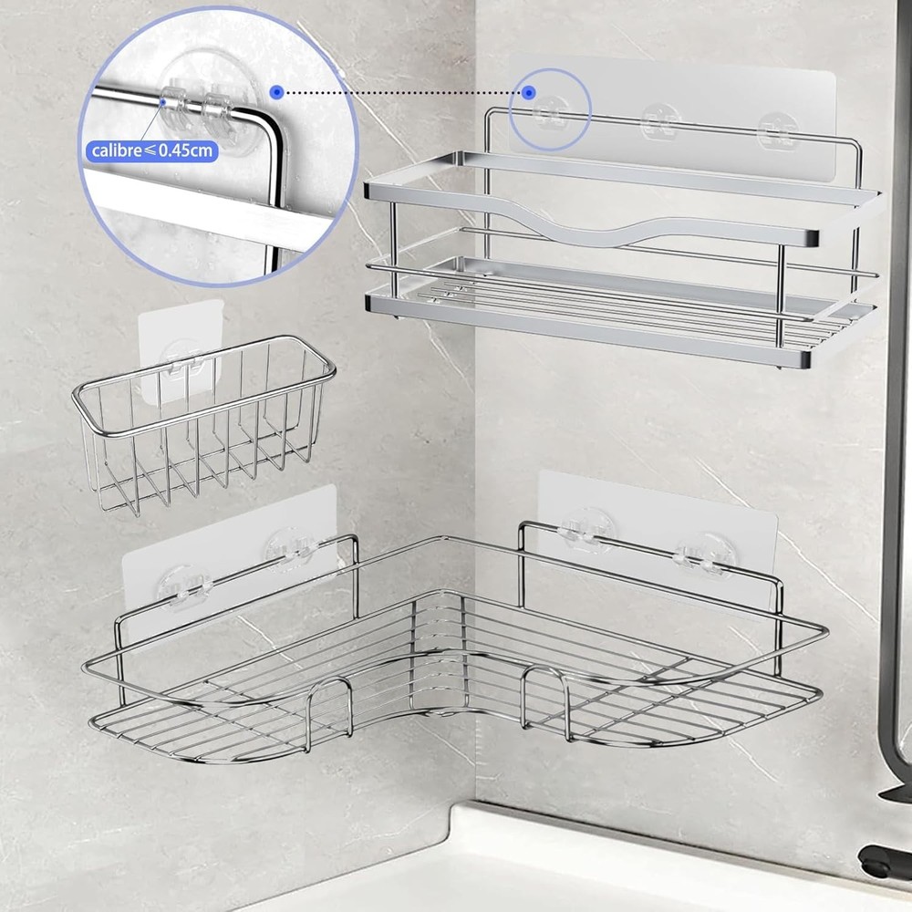 Multipurpose 16-Pack Adhesive Hooks for Kitchen and Bathroom Storage Solutions