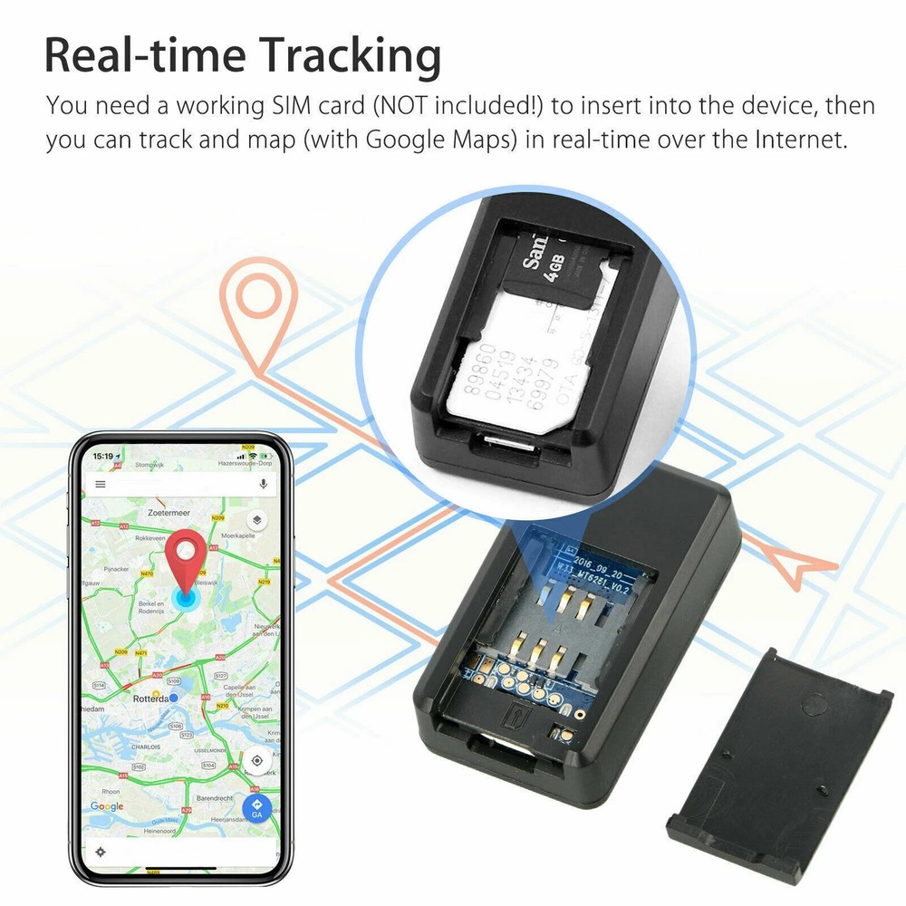 2Pack GPS Tracker GF-07, Silicon Valley Technology Global Real-Time Tracking