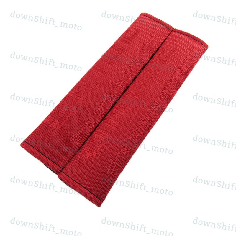 BRIDE Red Gradation Seat Belt Cover Shoulder Pads Fabric Racing Seat Material