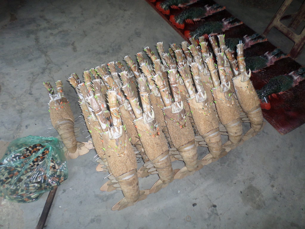 Handmade Bamboo Lobster Wall Decoration Model, New, Free Shipping