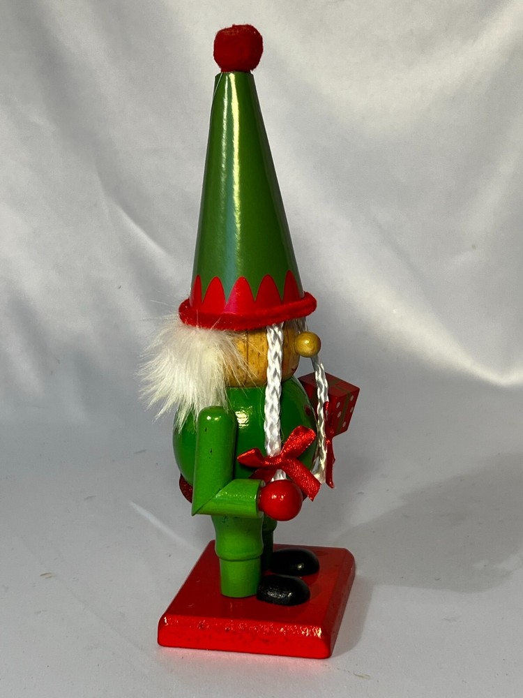 CHRISTMAS ELF GNOME NUTCRACKER~Present*Hat