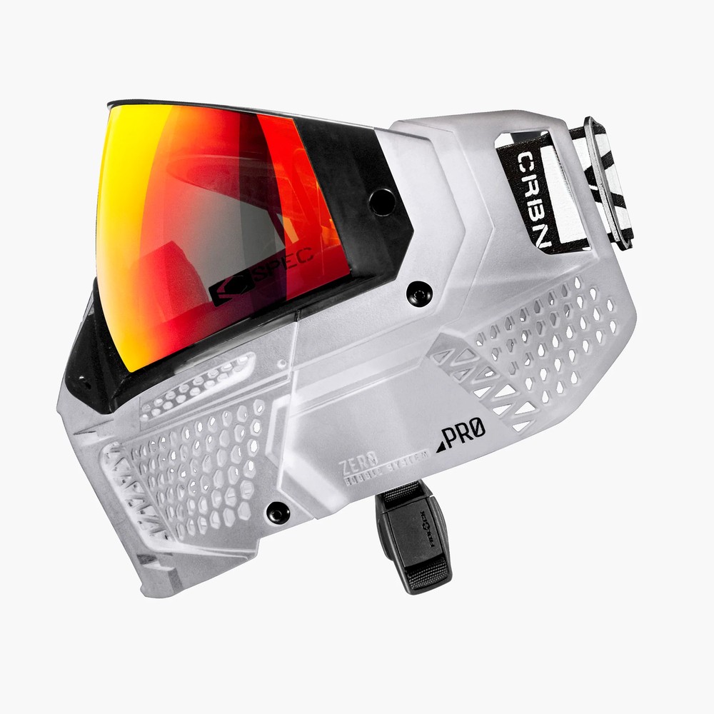 Carbon Paintball Mask- Zero Pro- Less Coverage- Clear