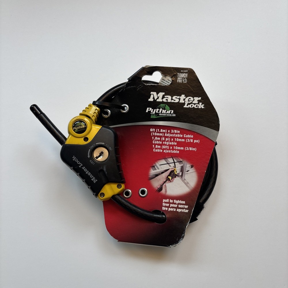 Master Lock 8413DPF 6' Python™ Adjustable Locking Cable