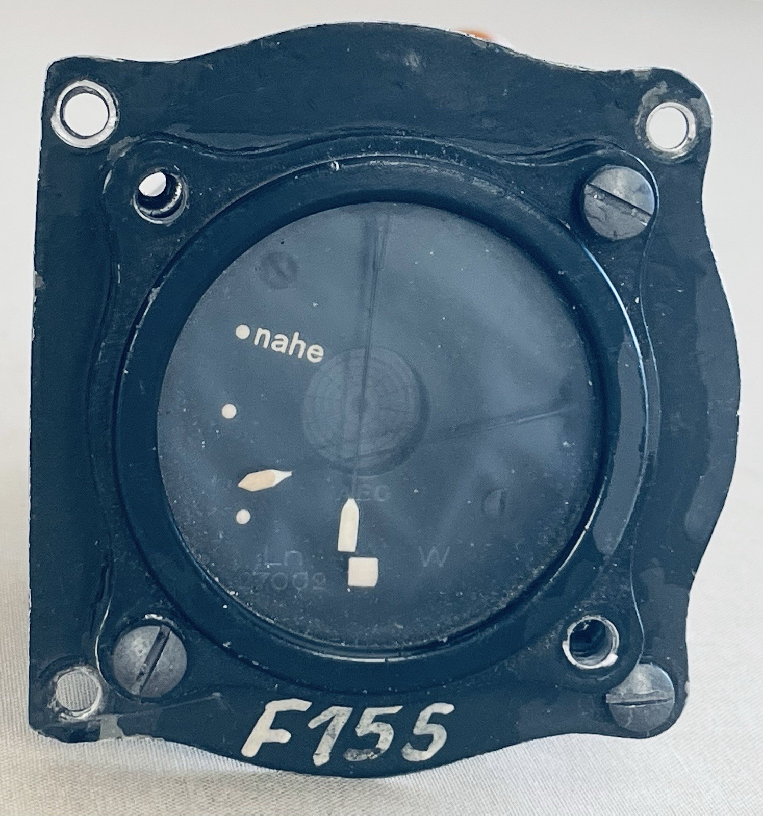 WW II German Aircraft HOMING INDICATOR AFN2 Ln 27002 w/light bulb, bezel