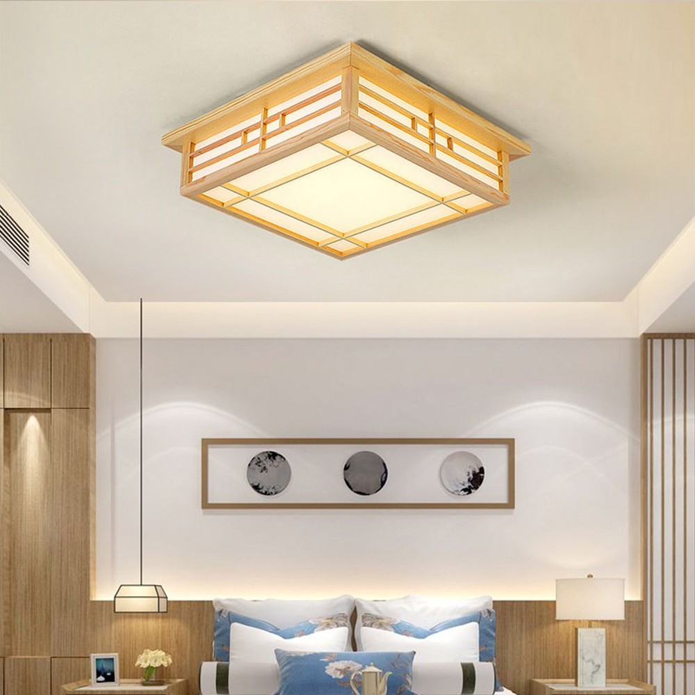 Japanese Style LED Ceiling Mount Lamp Ceiling Light Downlight Square CeilingLamp