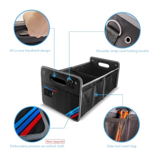 Car Trunk Organizer, Waterproof Collapsible Portable Medium Storage Box -50