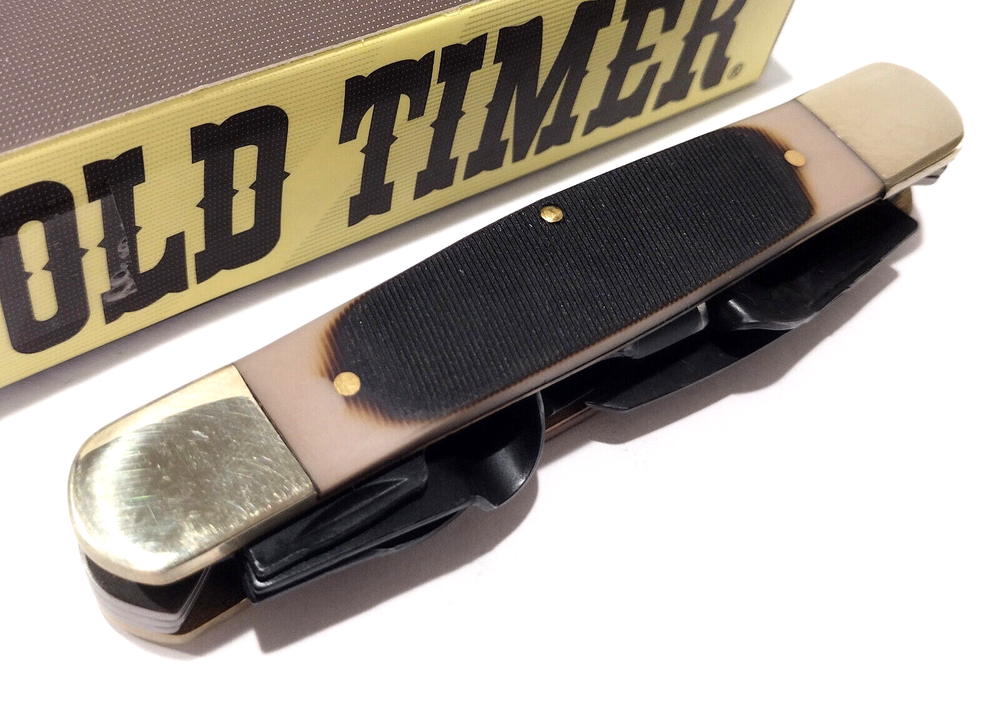Schrade Old Timer Splinter Carving Wood Work Pocket Knife Chisel Blade SCH24OT