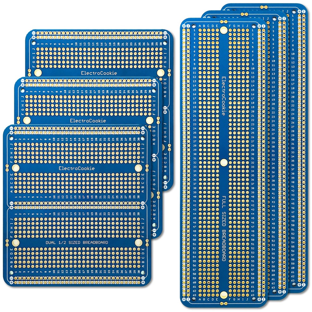 Large PCB Prototype Board Kit Solderable Breadboards for Electronics Projects...