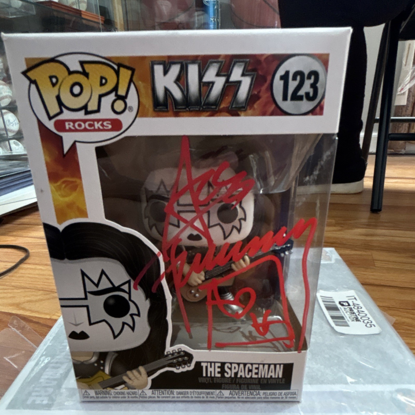 Funko Pop! Rocks KISS The Spaceman Autographed ACOA Authenticated Ace Freley