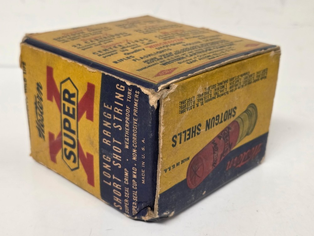 Empty Western Super X 20 Ga Shotgun Shell Box
