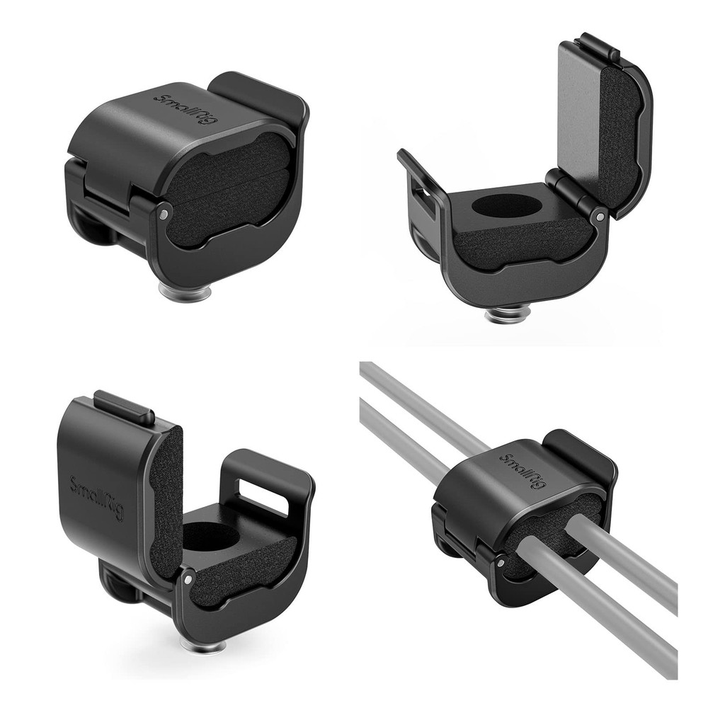 SmallRig Camera Clamp (4 pcs) for HDMI/SDI/Microphone Cable, DSLR Black