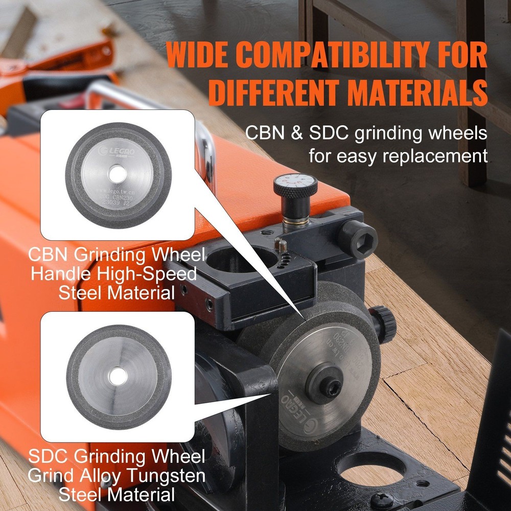 Reliable 3-20mm Drill Bit Sharpener with 18 Collets Motorized Grinder