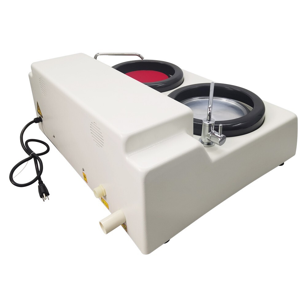 Metallographic Sample Grinding Polishing Machine Double Disk 110V 370W