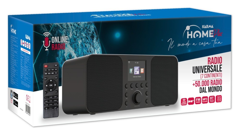Radio Karma Home Plus DAB+ Black