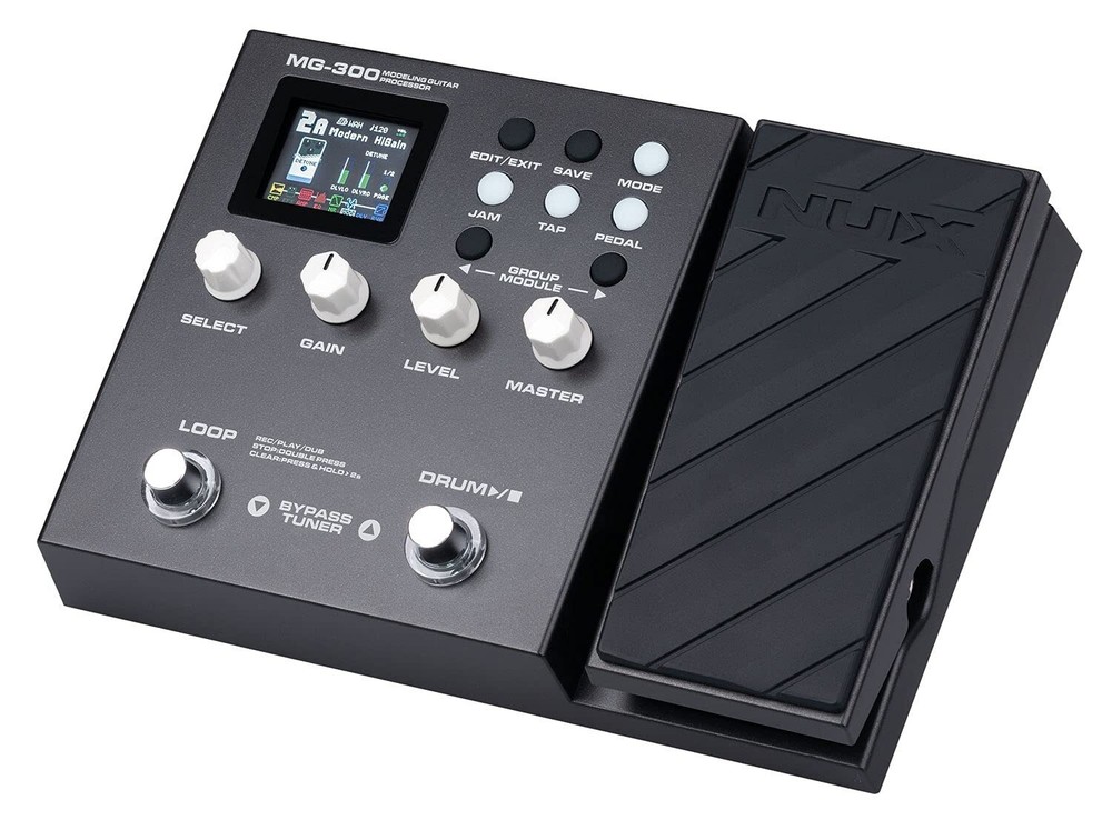 NUx MG-300 Guitar Multi-Effects Processor, Amp Modeling, TSAC-HD Pre-Effects- NE