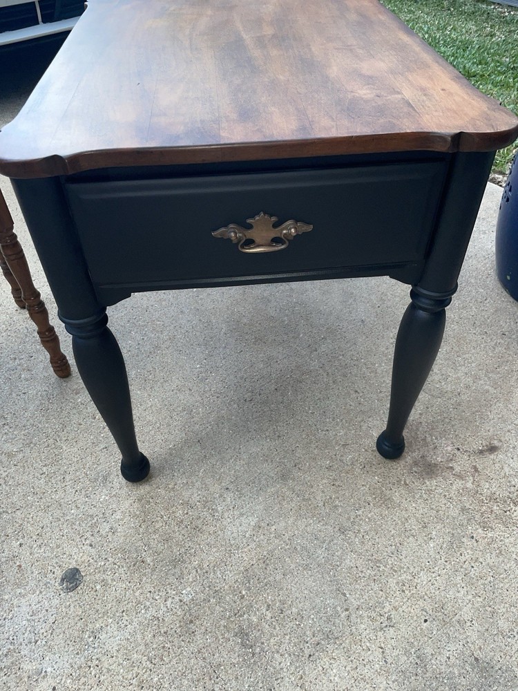 Solid Rock Maple Side Table – Sprague & Carleton (1950s–60s)