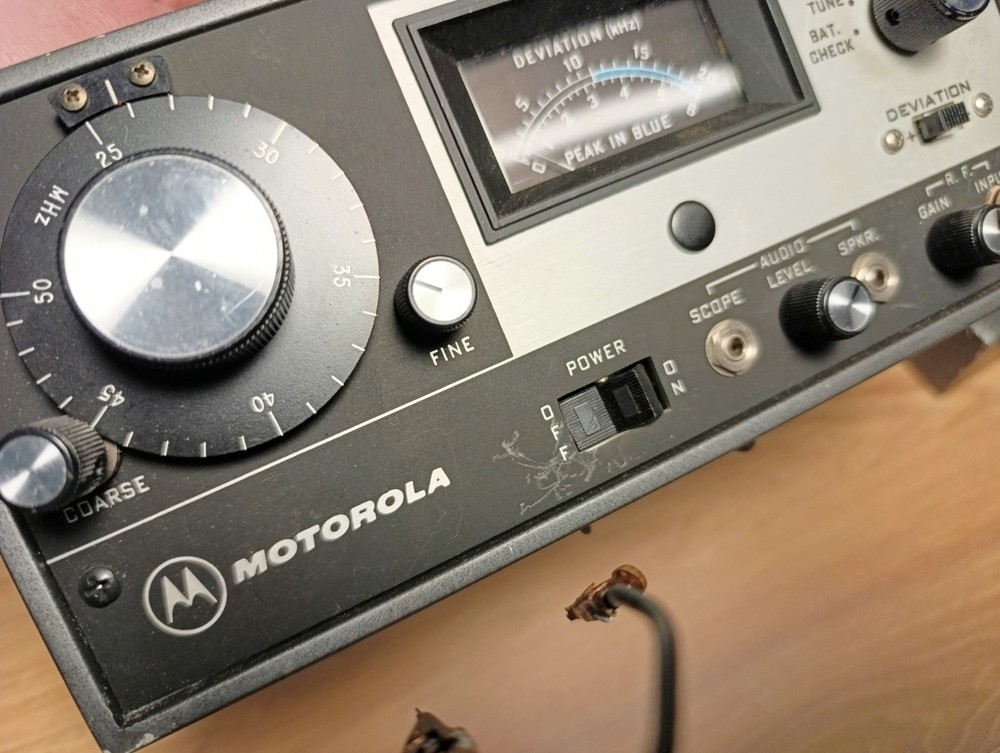 Motorola Solid State Deviation Meter Model S-1323A USA Used