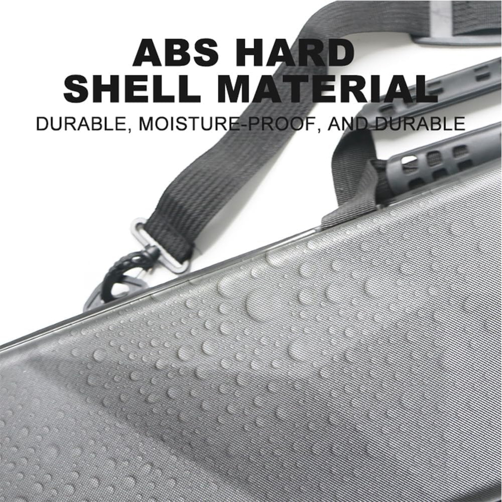 ABS Material Hard Pool Cue Case 2X3 for 1/2 Pool Cues,Durable Construction,Prote