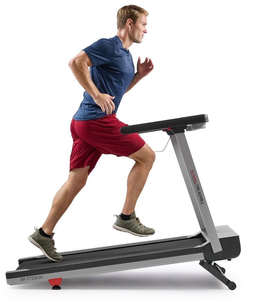 Fully Assembled Smart Treadmill One Click Quick Button Auto Incline Cushion Deck