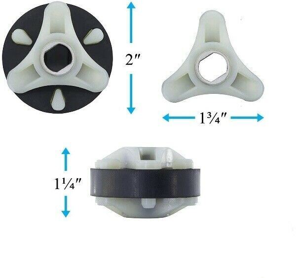 285753A Washer Motor Coupler w/ Metal Insert Compatible with Whirlpool Kenmore R