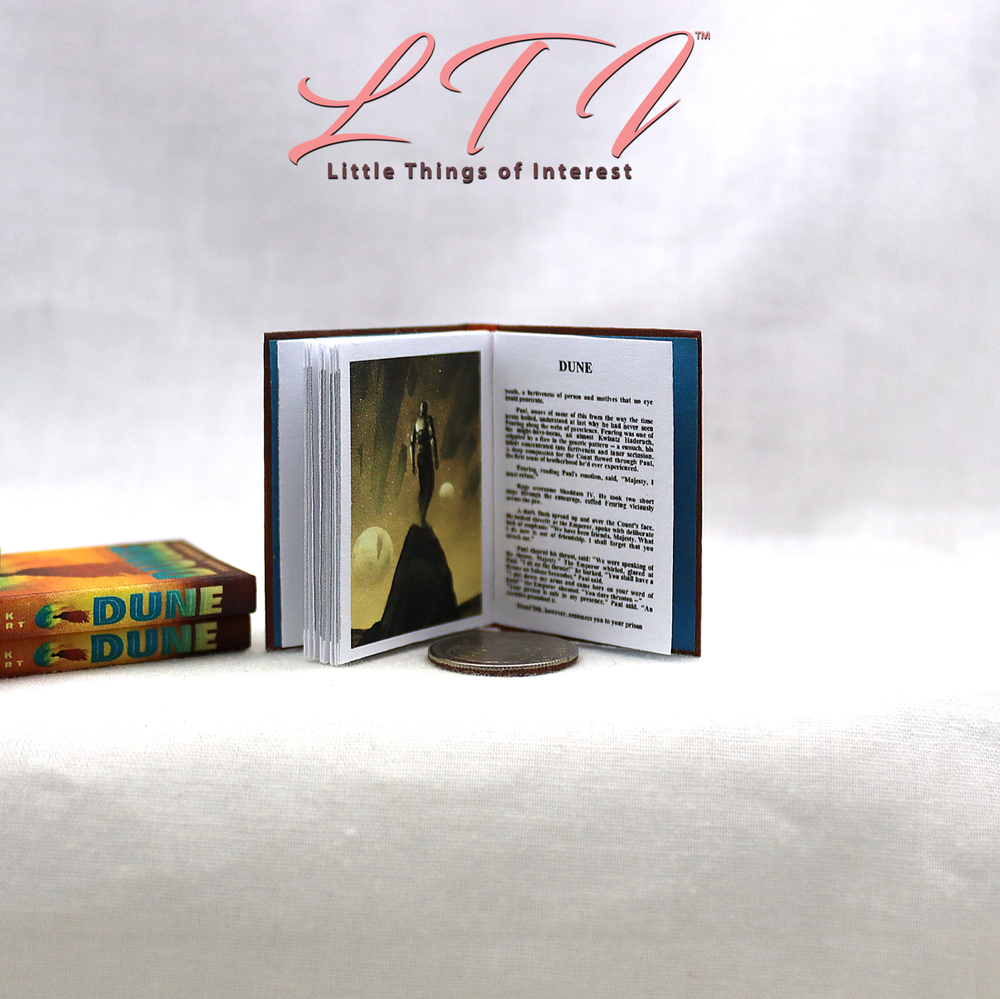 1:6 Scale DUNE Miniature Playscale Readable Illustrated Book
