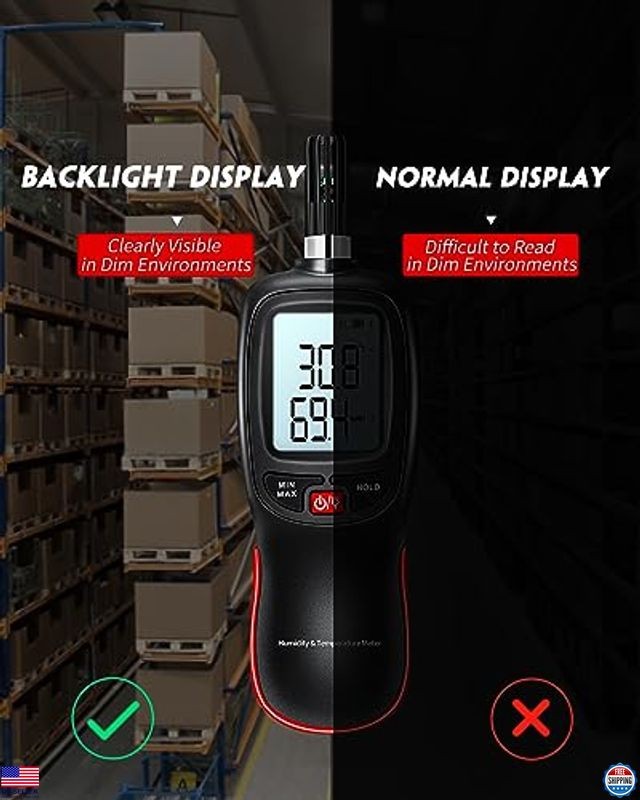 WT83 Temperature Humidity Meter, High Precision Thermometer Hygrometer with