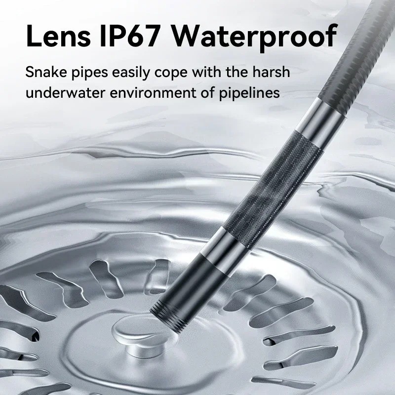 360° Articulating Borescope Camera 3.9mm with Light for Android/iOS