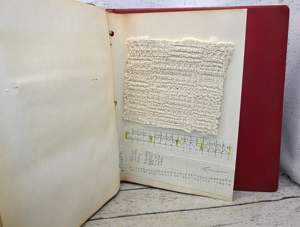 Twill Variations Weaving Pattern Sample Book Binder Instructions Handmade 1977