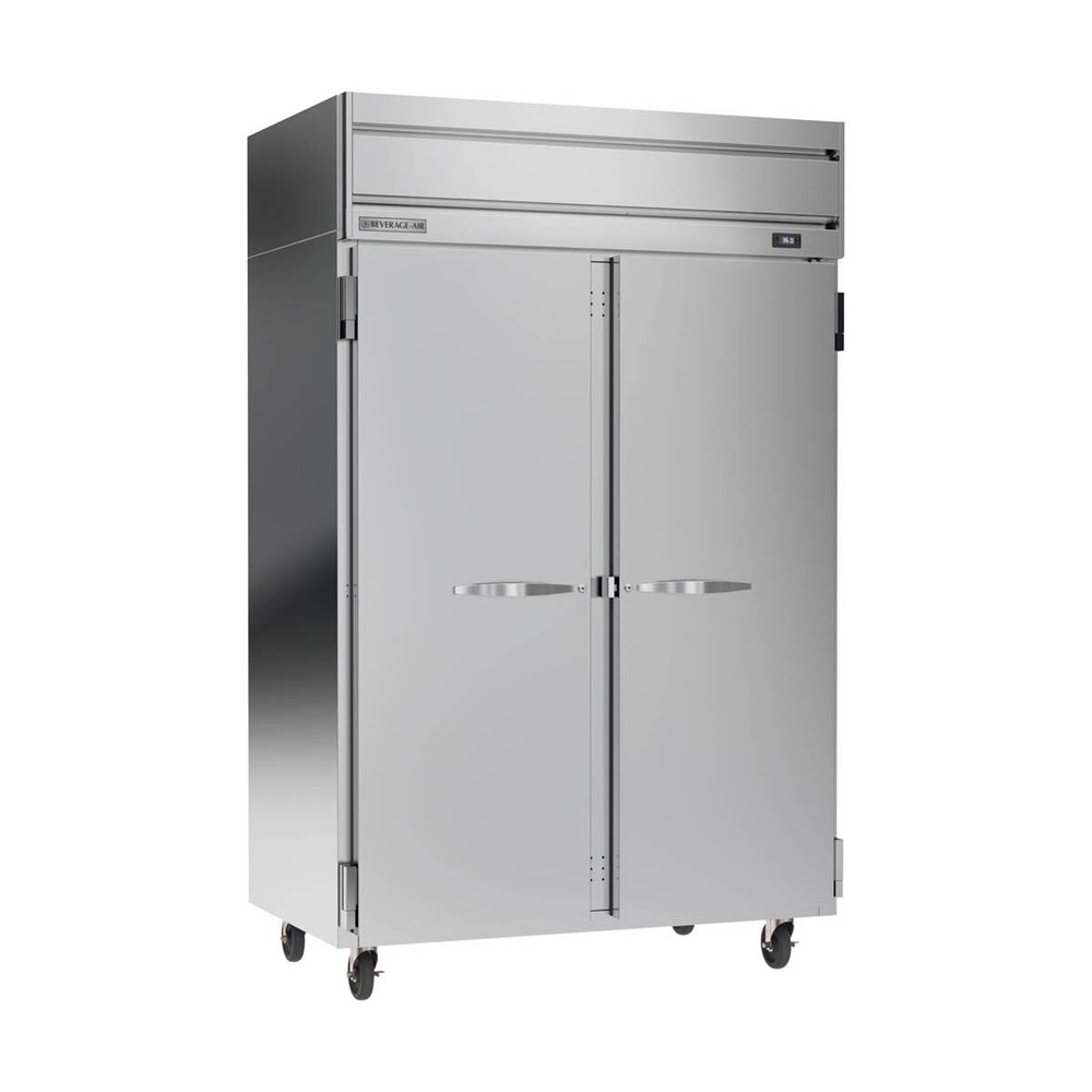 Beverage Air HRPS2HC-1S 52" Two Section Reach-In Refrigerator w/ 2 Solid Full...