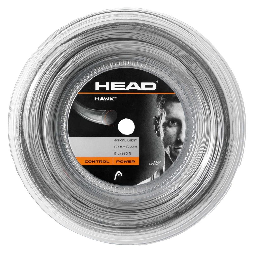 HEAD Hawk Touch Tennis Racket String 17 Gauge Polyester Monofilament