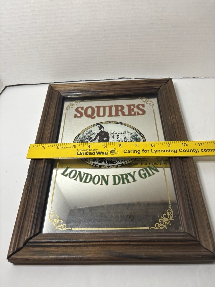 Squires Gin Mirror 10”x13”