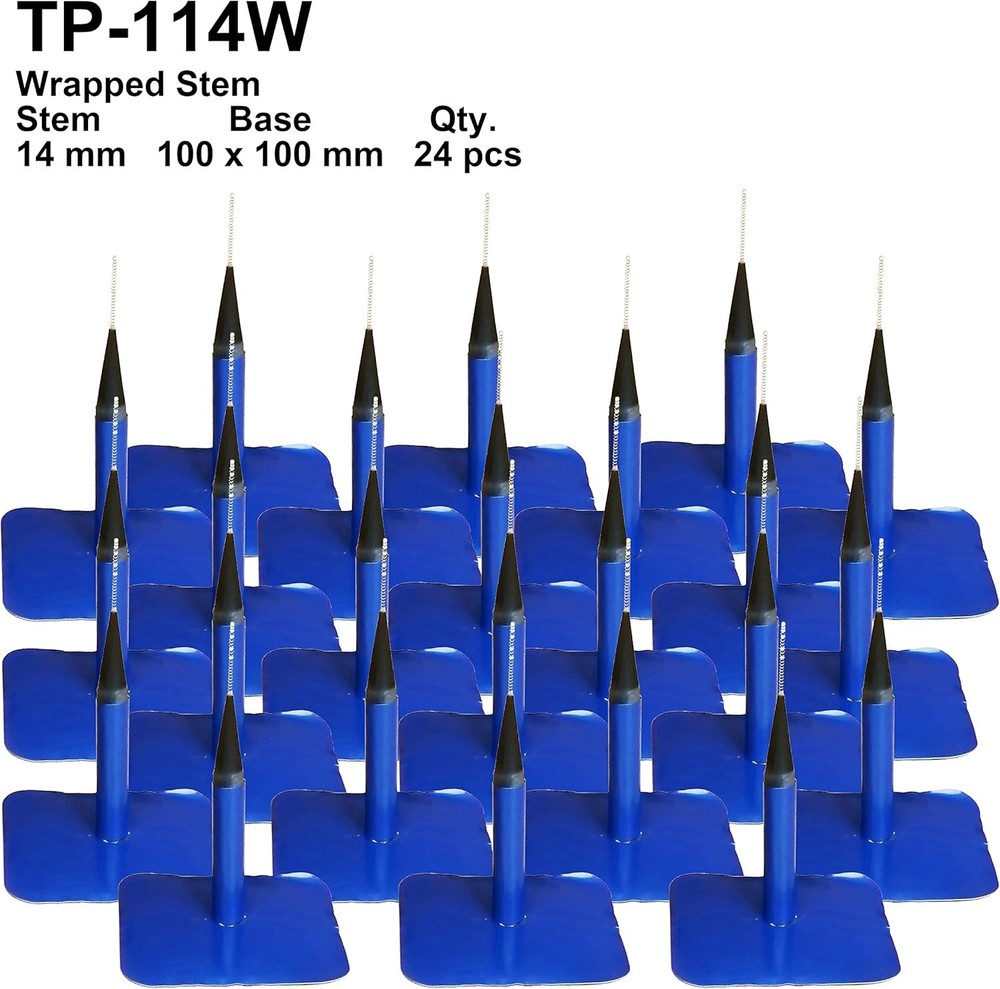 High-Quality Tire Repair Solution - 24 pcs Vulcanizing Patch Plug 9/16" x 4"