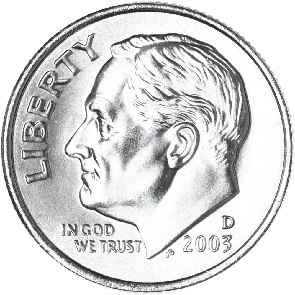 2003 D Roosevelt Dime Gem BU US Coin