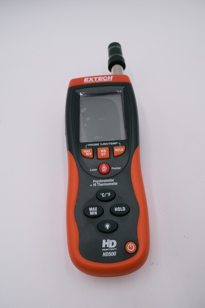 Extech HD500 Psychrometer - Style (Psychrometer): Hand Held, IR thermometer