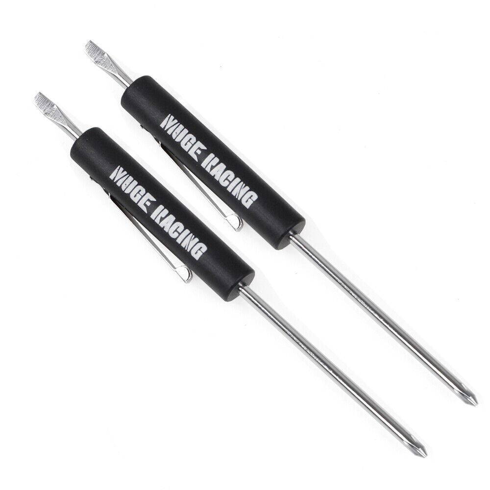 Mini Screwdriver Flat Tip with Phillips Top and Pocket Clip Same as Snap-on 2PCS