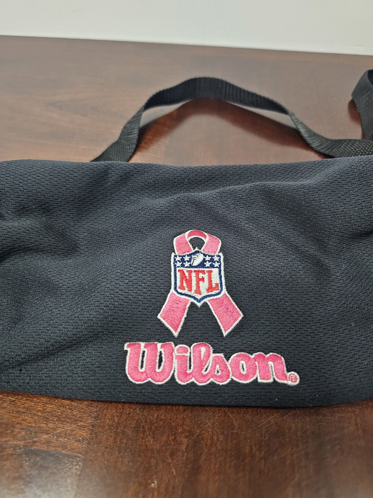 Wilson Youth Football Hand Warmer Pink Text Pink Ribbon BCA Edition