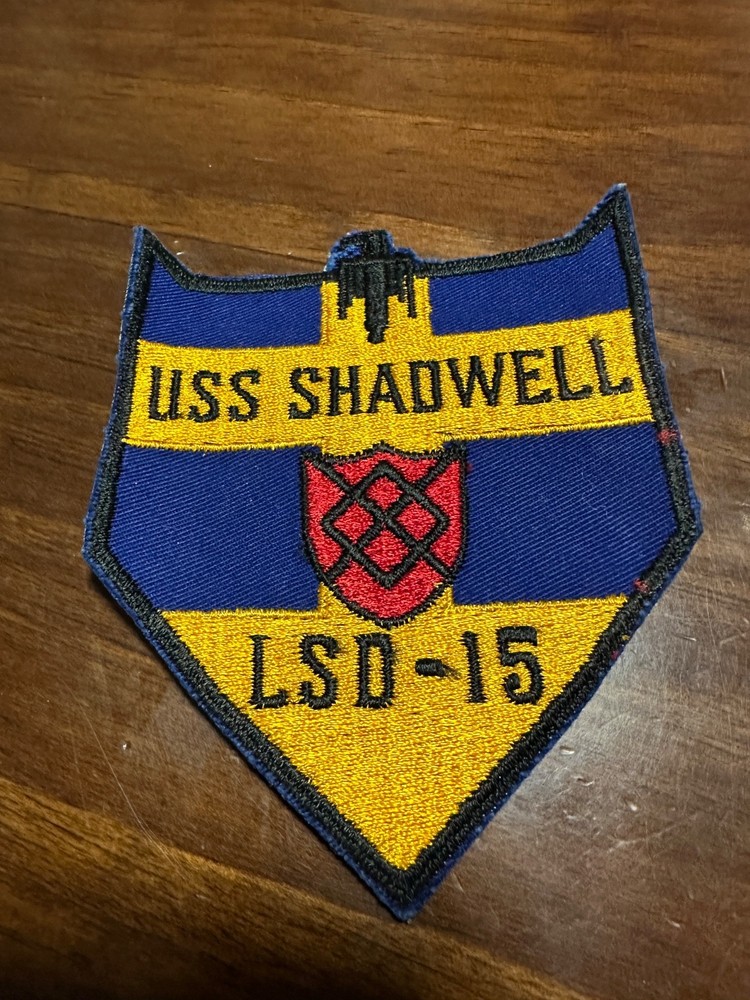 Vintage US Navy USS Shadwell LSD-15 Ship Patch