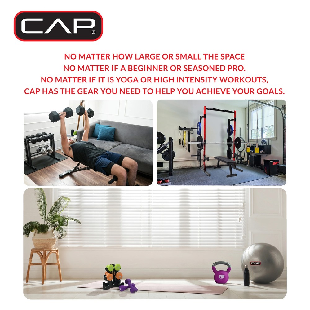 (2 pack) CAP, 3lb Neoprene Dumbbell, Orange, Single