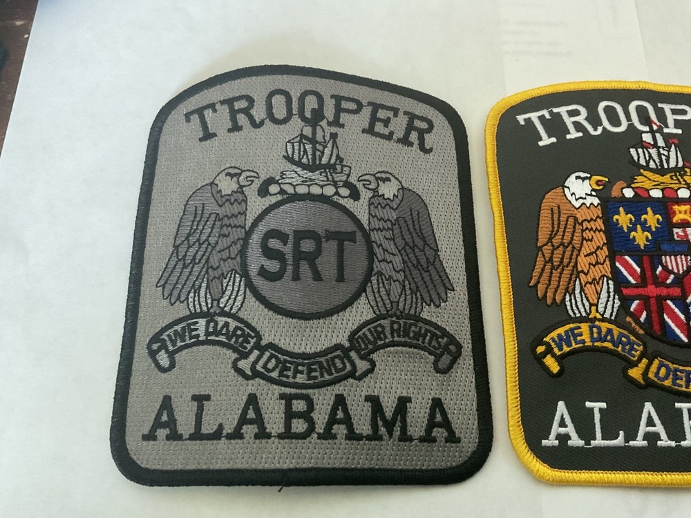Alabama State Trooper SRT collectable Patch full size Set tracking insured