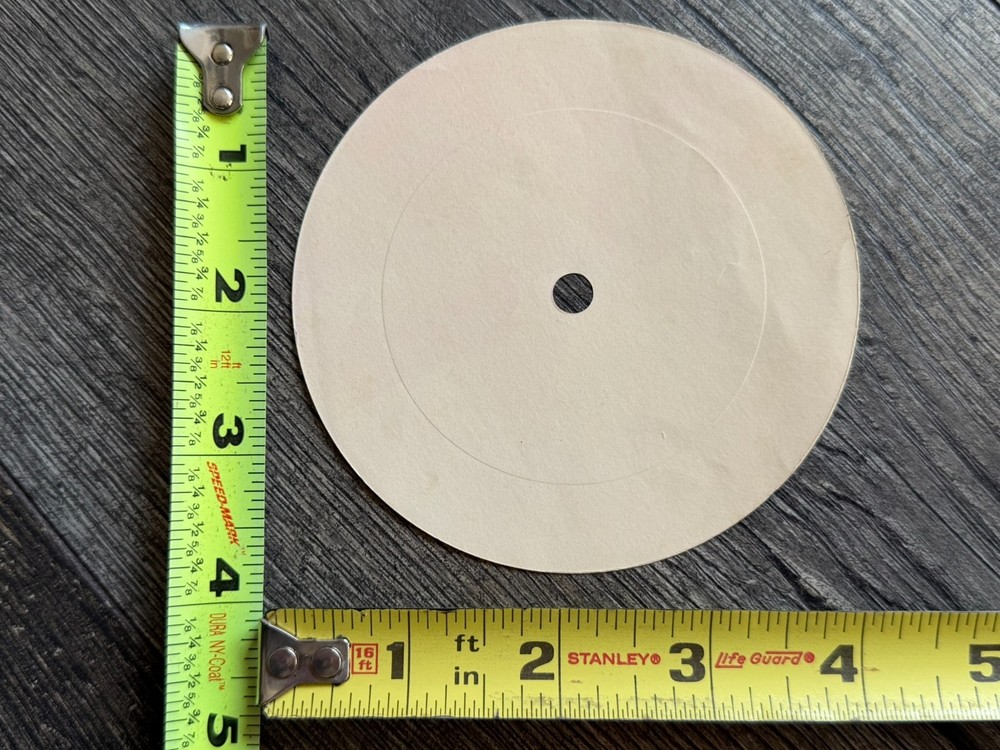 KISS Vinyl Record Spindle Label UNUSED Alive Side 3 Filmworks Vintage Aucoin