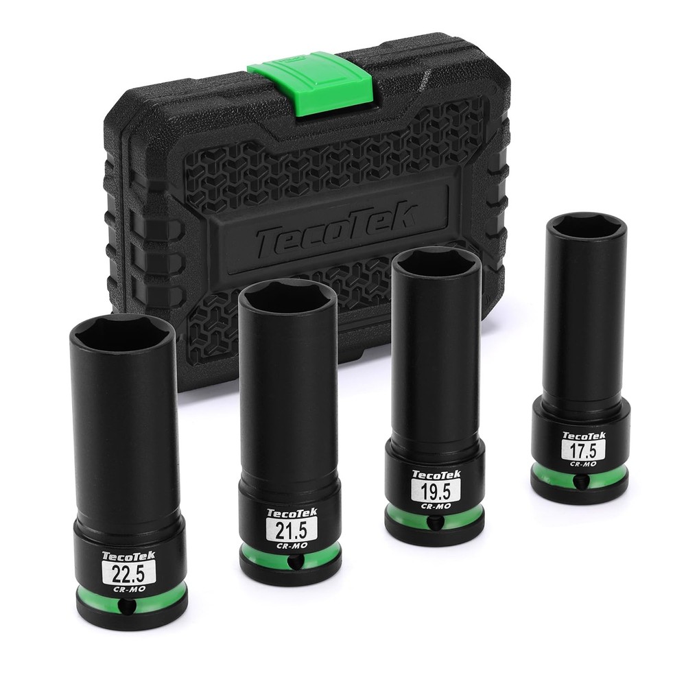 4PCS 1/2" Drive 1/2 Size Thin Wall Lug Nut Socket Set, Half Size Wheel Socket...