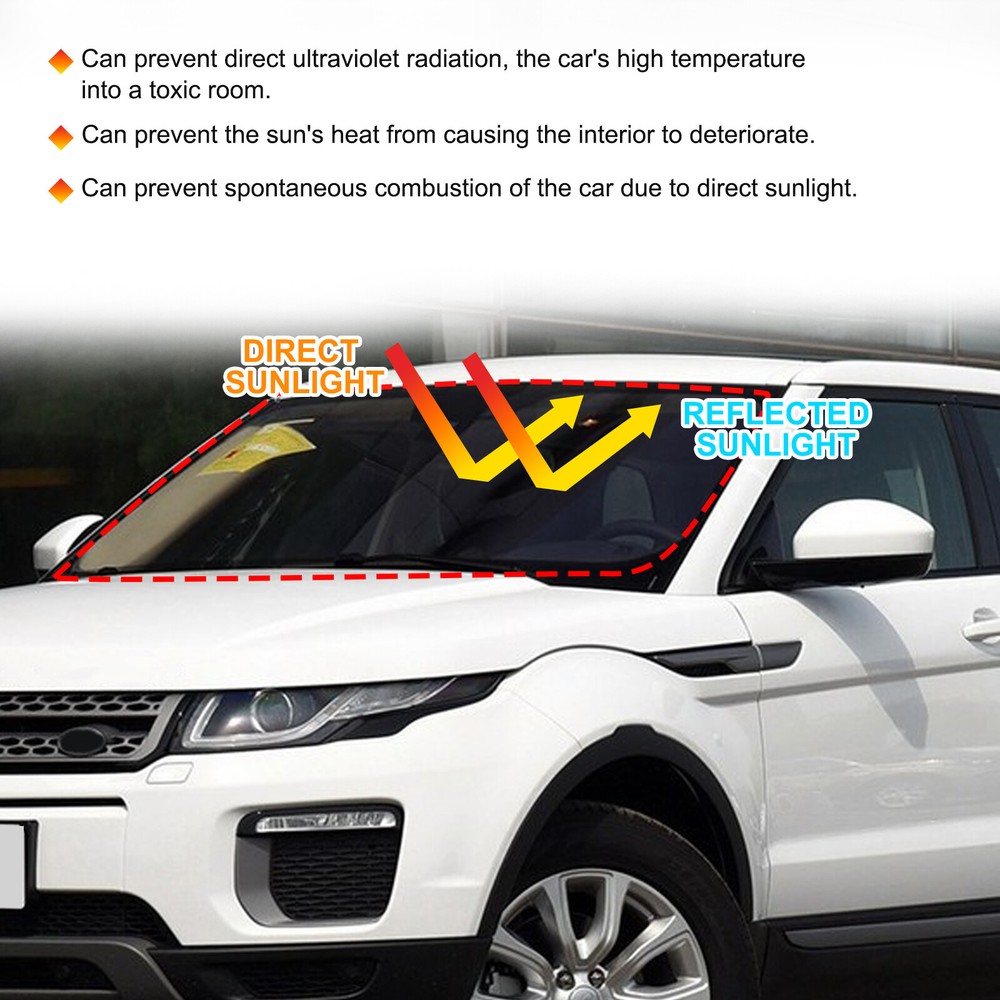 Front Window Sun Sunshade Windshield Visor Cover For Range Rover Evoque 2012-18