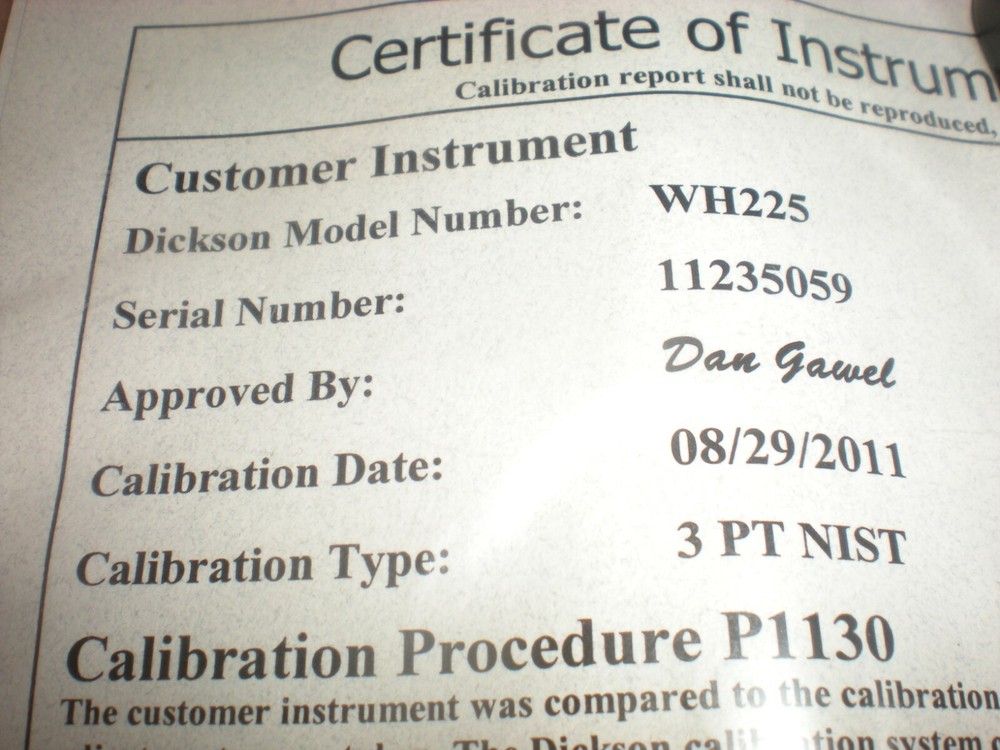Dickson WH225 Wizard 2 Wireless Temperature & Humidity Data Logger - NIB