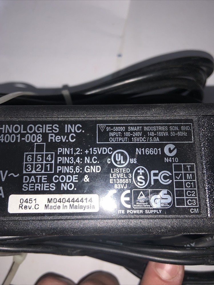 Genuine Symbol SYM04-2 Power Supply Charger Adapter Untested