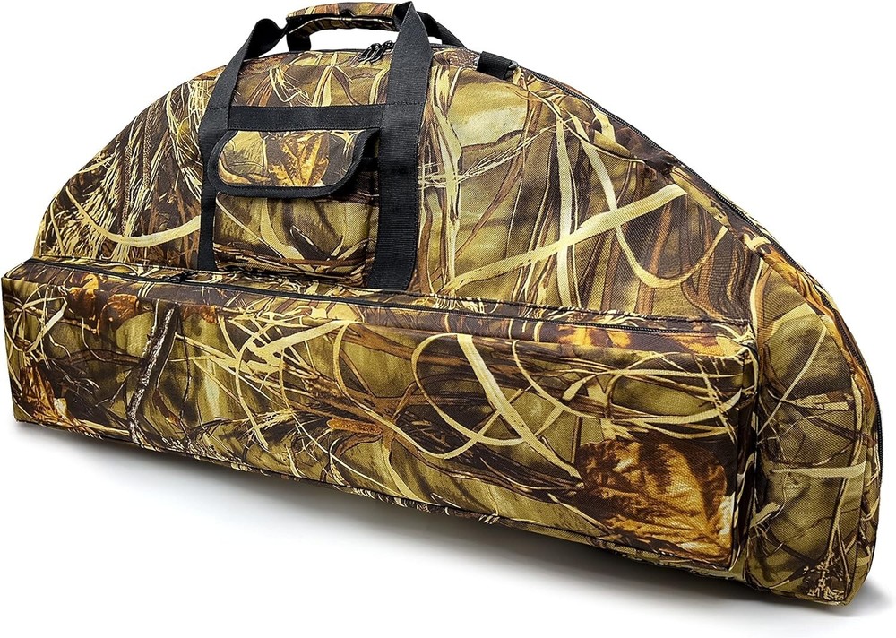 Real Tree Camouflage Compound Bow Case - Zipper Closure & Adjustable Strap
