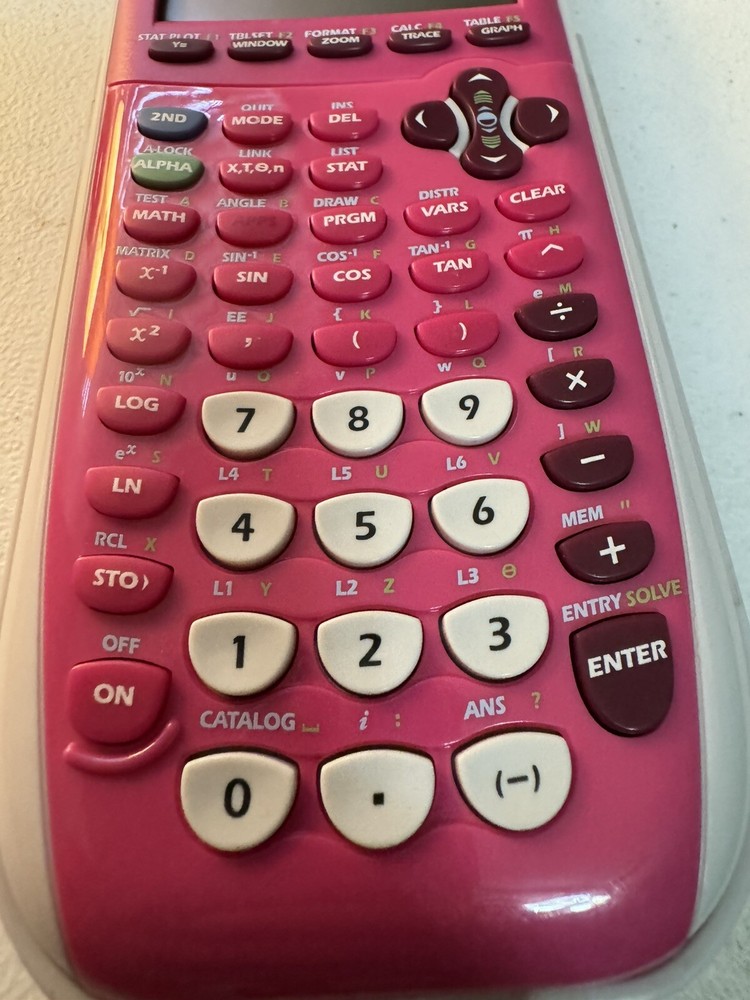 Texas Instruments TI-84 Plus C Silver Edition Graphing Calculator - Pink