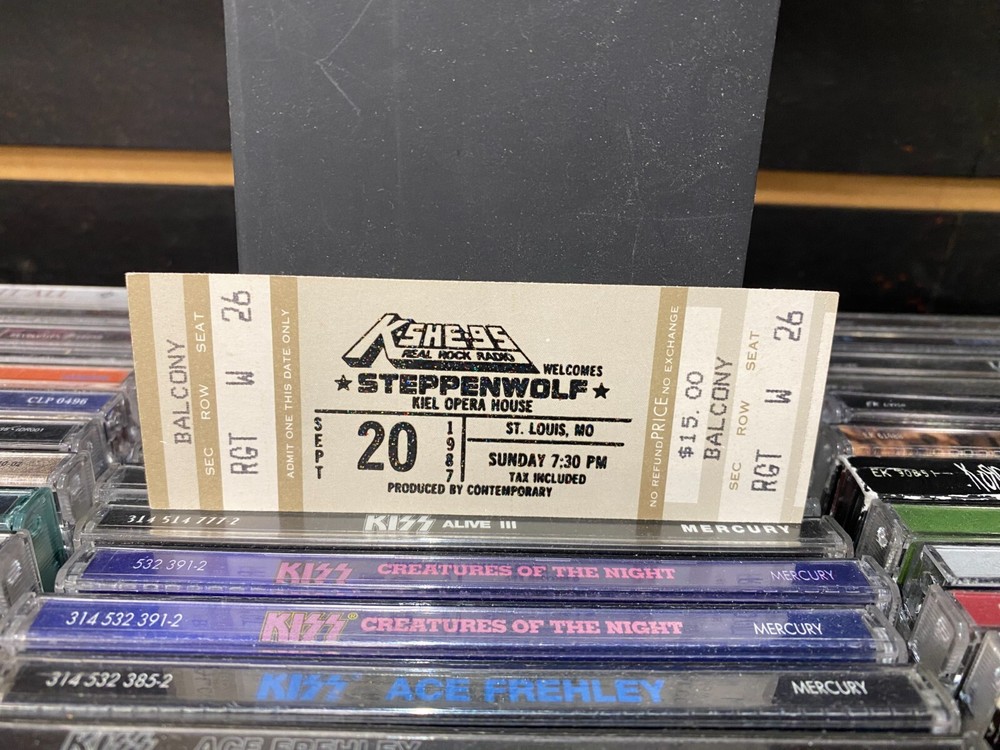 Steppenwolf September 20th, 1987 Kiel Opera St. Louis, MO Ticket [Unused, VG]
