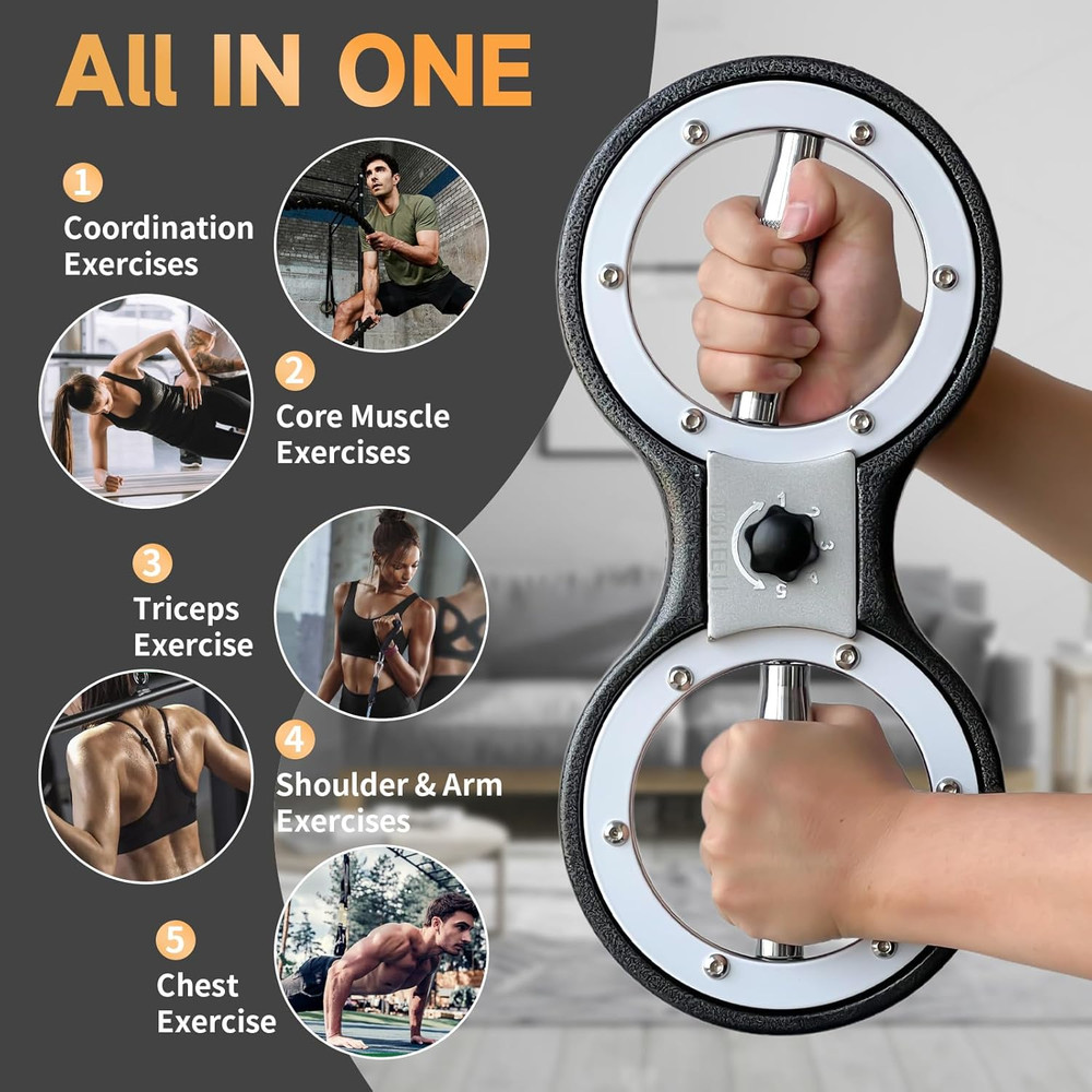 Burn Machine Arm Workout Appliances 360 Degree Rotatable Forearm Exerciser Resis